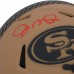 Joe Montana San Francisco 49ers Autographed Fanatics Authentic Riddell 2023 Salute to Service Speed Mini Helmet - Signed in Red Ink