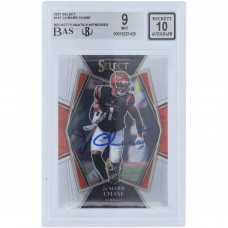 JaMarr Chase Cincinnati Bengals Autographed 2021 Panini Select #147 Beckett Fanatics Witnessed Authenticated 9/10 Rookie Card
