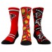 Три пары носков Atlanta Falcons Rock Em Socks Unisex Fan Favorite