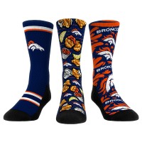 Три пары носков Denver Broncos Rock Em Socks Unisex Fan Favorite