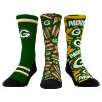 Три пары носков Green Bay Packers Rock Em Socks Unisex Fan Favorite