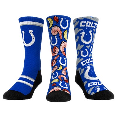 Unisex Indianapolis Colts Rock Em Socks Fan Favorite Three-Pack Crew Sock Set