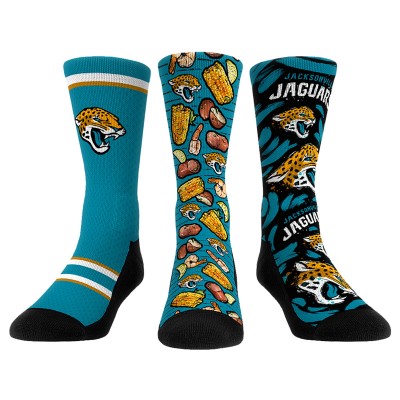 Три пары носков Jacksonville Jaguars Rock Em Socks Unisex Fan Favorite