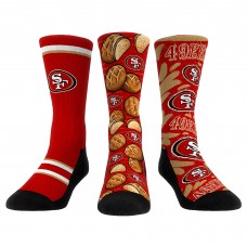 Три пары носков San Francisco 49ers Rock Em Socks Unisex Fan Favorite