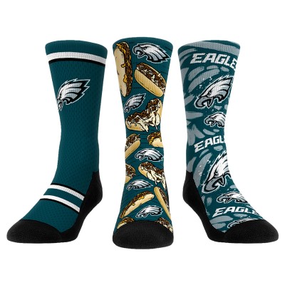 Три пары носков Philadelphia Eagles Rock Em Socks Unisex Fan Favorite