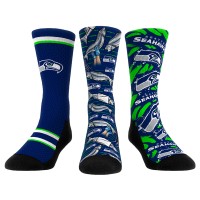 Три пары носков Seattle Seahawks Rock Em Socks Unisex Fan Favorite