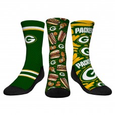 Три пары носков Green Bay Packers Rock Em Socks Youth Fan Favorite