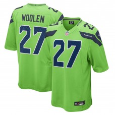 Игровая джерси Tariq Woolen Seattle Seahawks Nike  Game - Neon Green