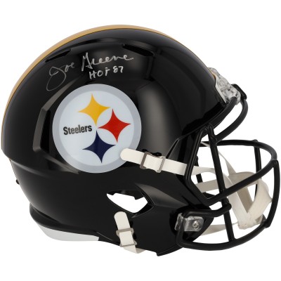Joe Greene Pittsburgh Steelers Autographed Fanatics Authentic Riddell Speed Replica Helmet with HOF 87 Inscription