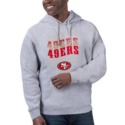 Толстовка San Francisco 49ers Starter Unisex Name Drop Logo - Heather Gray