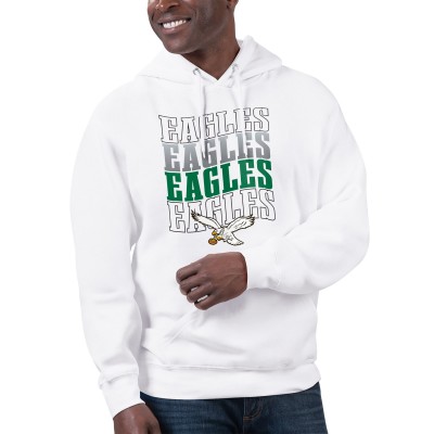 Толстовка Philadelphia Eagles Starter Unisex Throwback Name Drop - White