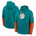 Толстовка Miami Dolphins Nike Aqua Throwback Logo Club Tri-Blend Толстовка Miami Dolphins Nike Aqua Throwback Logo Club Tri-Blend