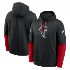 Толстовка Atlanta Falcons Nike Black Throwback Logo Club Tri-Blend