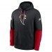 Толстовка Atlanta Falcons Nike Black Throwback Logo Club Tri-Blend