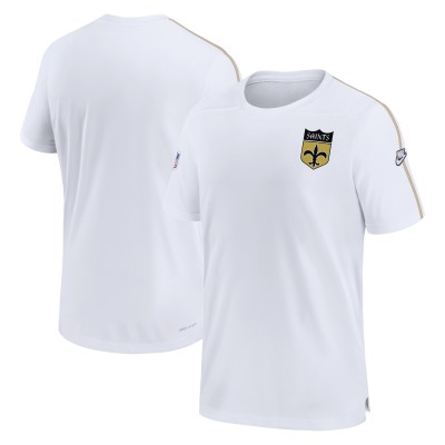 Футболка New Orleans Saints Nike Sideline Alternate Logo Coach Performance - White
