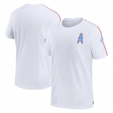 Футболка Tennessee Titans Nike Sideline Alternate Logo Oilers Throwback Coach Performance - White