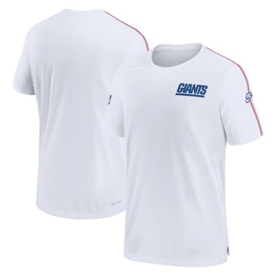 New York Giants Nike White Sideline Alternate Logo Coach Performance Top