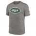 New York Jets Nike Gray Sideline Velocity Throwback Logo Dri-FIT T-Shirt