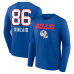Футболка с длинным рукавом Buffalo Bills Dalton Kincaid Royal Team Wordmark Name & Number