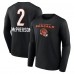 Cincinnati Bengals Evan McPherson Black Team Wordmark Player Name & Number Long Sleeve T-Shirt