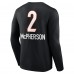 Cincinnati Bengals Evan McPherson Black Team Wordmark Player Name & Number Long Sleeve T-Shirt
