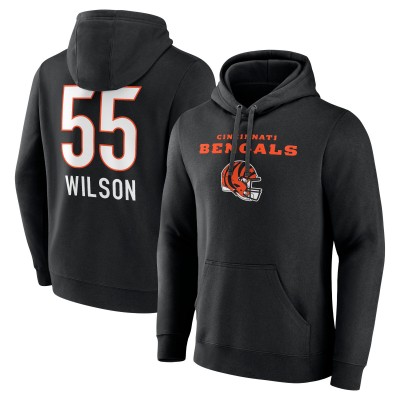 Толстовка Logan Wilson Cincinnati Bengals Team Wordmark Player Name & Number - Black