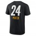 Pittsburgh Steelers Joey Porter Jr. Black Team Wordmark Player Name & Number T-Shirt