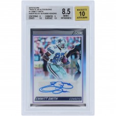 Emmitt Smith Dallas Cowboys Autographed 2018 Panini Score Tribute 90 Reprint #101T #14/25 BGS Authenticated 8.5/10 Card - 8,9,9.5,9.5 Subgrades