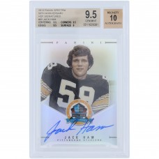 Jack Ham Pittsburgh Steelers Autographed 2013 Panini Spectra #JHAM BGS Authenticated 9.5/10 Card - 9.5,9.5,9.5,9 Subgrades