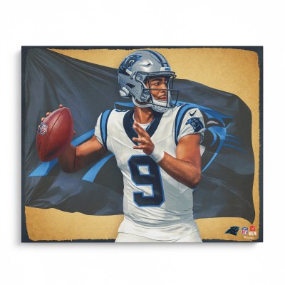 Bryce Young Carolina Panthers Unsigned 16 x 20 Photo - Art by Brian Konnick