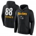 Pittsburgh Steelers Pat Freiermuth Black Team Wordmark Player Name & Number Pullover Hoodie