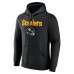 Pittsburgh Steelers Pat Freiermuth Black Team Wordmark Player Name & Number Pullover Hoodie