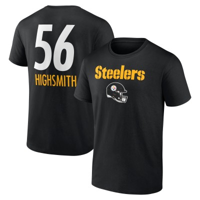 Pittsburgh Steelers Alex Highsmith Black Team Wordmark Player Name & Number T-Shirt