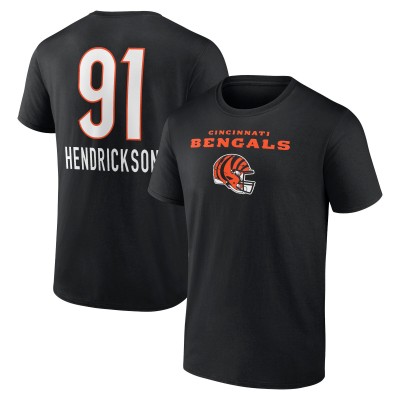 Футболка Trey Hendrickson Cincinnati Bengals Team Wordmark Player Name & Number - Black