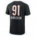 Футболка Trey Hendrickson Cincinnati Bengals Team Wordmark Player Name & Number - Black