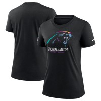 Футболка Женская Carolina Panthers Nike Black 2024 NFL Crucial Catch Tri-Blend