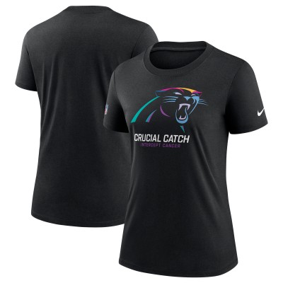 Футболка Женская Carolina Panthers Nike Black 2024 NFL Crucial Catch Tri-Blend