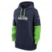 Женская Seattle Seahawks Nike College Navy Sideline Essential Hoodie