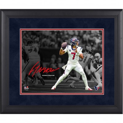 C.J. Stroud Houston Texans Fanatics Authentic Framed 11 x 14 Spotlight Photograph - Facsimile Signature