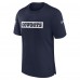 Футболка Dallas Cowboys Nike 2024/25 Sideline Player Tri-Blend Performance - Navy
