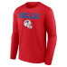 Футболка с длинным рукавом Buffalo Bills Josh Allen Red Team Wordmark Name & Number