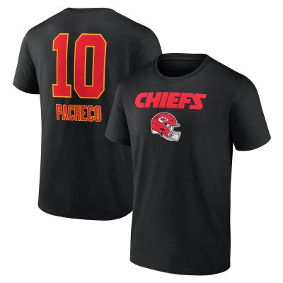 Футболка Isiah Pacheco Kansas City Chiefs Team Wordmark Player Name & Number - Black