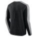 Футболка с длинным рукавом Carolina Panthers Fanatics Black/Gray Behind the Line