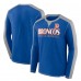Футболка с длинным рукавом Denver Broncos Fanatics Royal/Gray Behind the Line