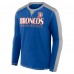Футболка с длинным рукавом Denver Broncos Fanatics Royal/Gray Behind the Line