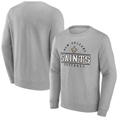 New Orleans Saints Fanatics Heather Gray Extreme Tackle Sweatshirt