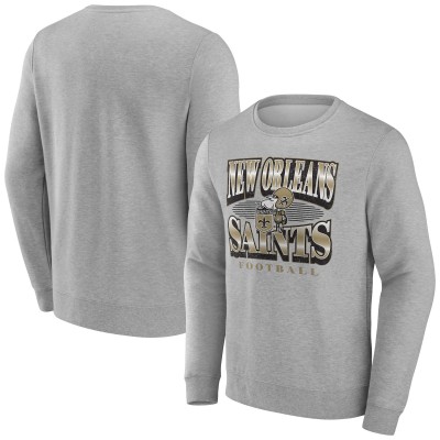 Кофта New Orleans Saints Fanatics Heather Gray Chance Throwback Fleece