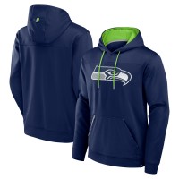 Seattle Seahawks Fanatics College Navy Defender Pullover Hoodie