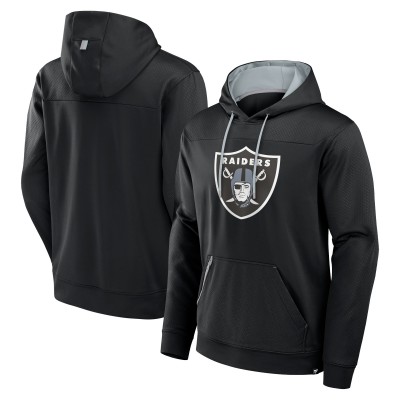 Las Vegas Raiders Fanatics Black Defender Pullover Hoodie