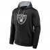 Las Vegas Raiders Fanatics Black Defender Pullover Hoodie